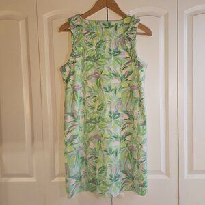 Share Stella Parker Size Dress Womens L Tropical Print Sleevelss Bright & Fun Pa